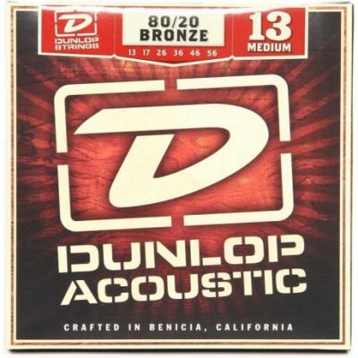 Jim Dunlop Medium 80/20 Bronze DAB1356 Akustik Gitar Teli (13-56) - 1