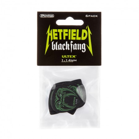 Jim Dunlop - Jim Dunlop PH112P114 Hetfields Black Fang 1.14mm (6'lı) Elektro Gitar Pena