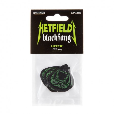 Jim Dunlop PH112P.73 Hetfields Black Fang 0.73mm Ultex (6'lı) Elektro Gitar Pena - 1