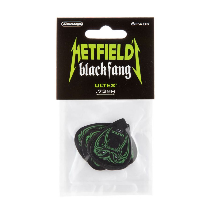 Jim Dunlop PH112P.73 Hetfields Black Fang 0.73mm Ultex (6'lı) Elektro Gitar Pena - 1