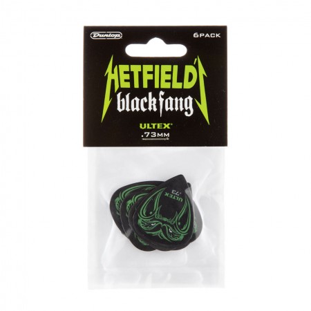 Jim Dunlop - Jim Dunlop PH112P.73 Hetfields Black Fang 0.73mm Ultex (6'lı) Elektro Gitar Pena