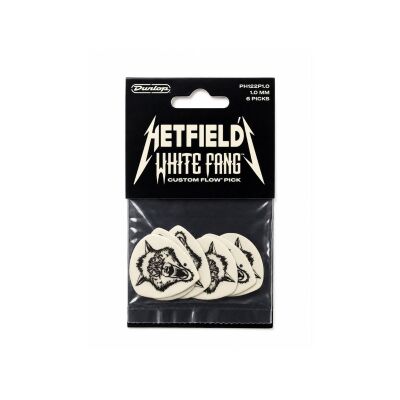 Jim Dunlop PH122P.100 Hetfield's White Fang Custom Flow® Pick 1.00mm 6'lı - Jim Dunlop