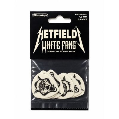 Jim Dunlop PH122P.100 Hetfield's White Fang Custom Flow® Pick 1.00mm 6'lı - 1