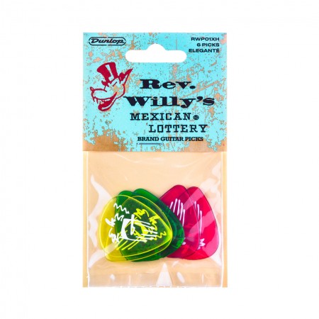 Jim Dunlop - Jim Dunlop RWP01XH Rev. Wılly's Mexıcan Lottery Brand Extra Heavy 6'lı Pena