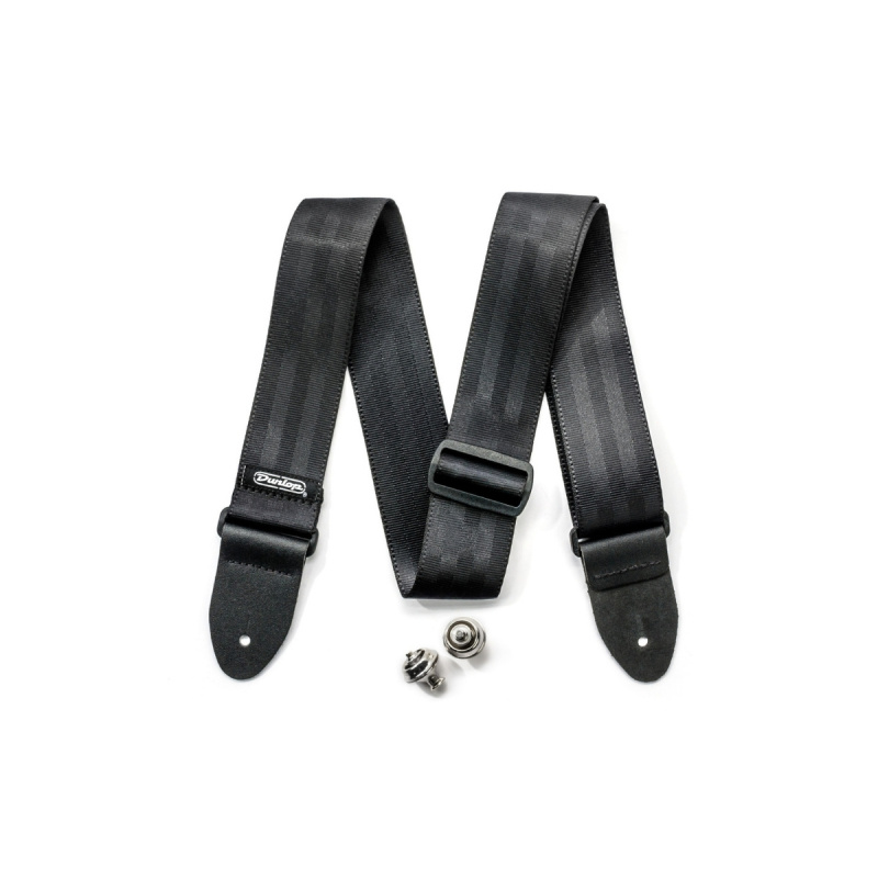 JIM DUNLOP STRAPLOK PAK WITH STRAP AND DUAL DESING STRAPLOCKS - 1