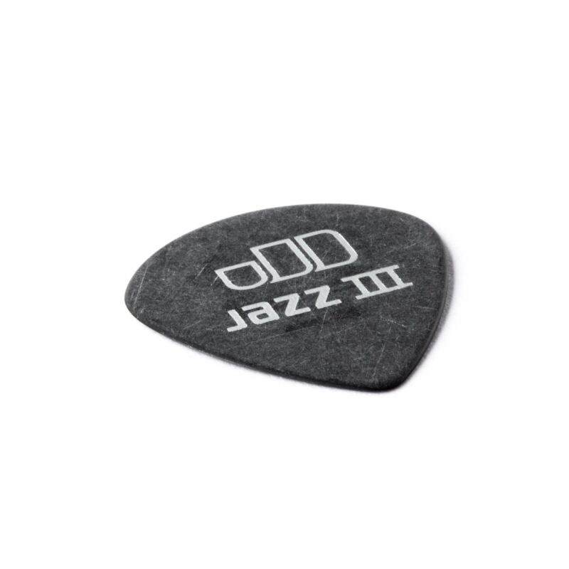 Jim Dunlop 482-073 Tortex Black Jazz III Pena Tek - 3