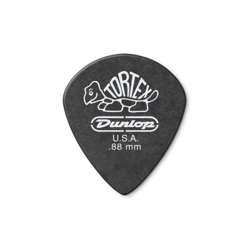 Jim Dunlop 482-088 Tortex Black Jazz III Pena Tek - 1