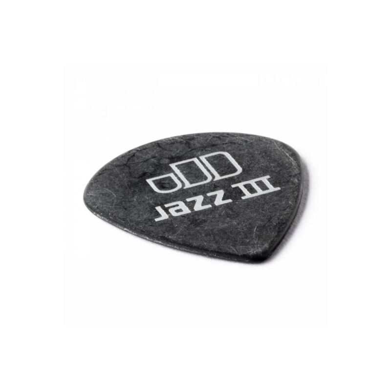 Jim Dunlop 482-135 Tortex Black Jazz III Pena Tek - 3