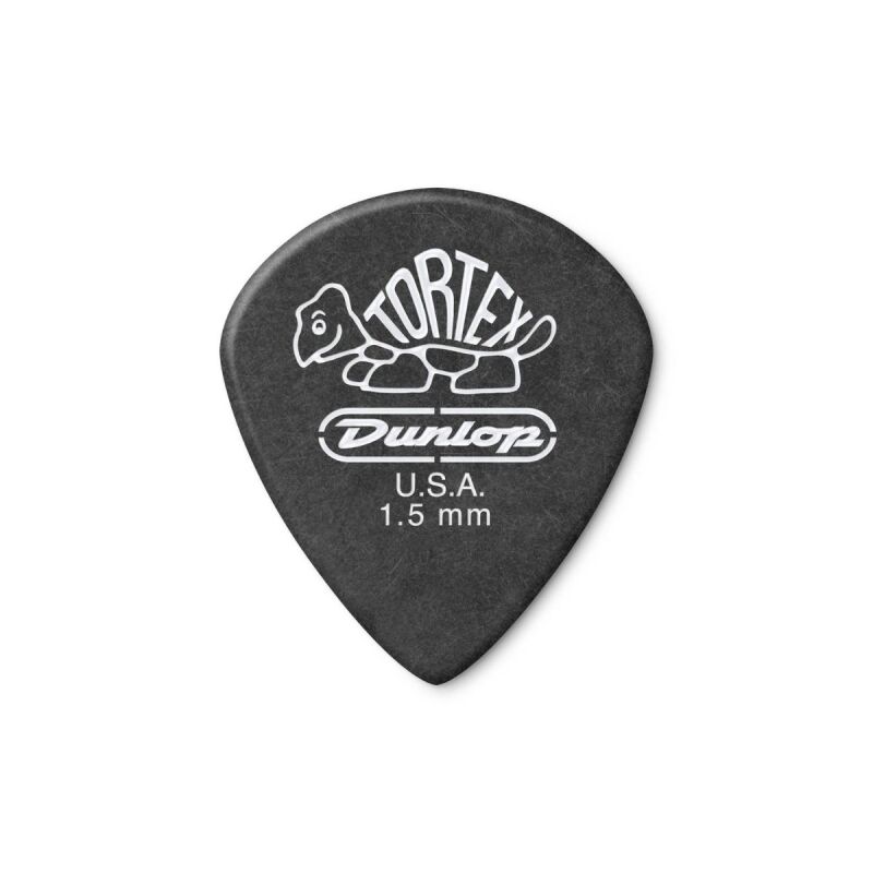 Jim Dunlop 482-150 Tortex Black Jazz III Pena Tek - 1