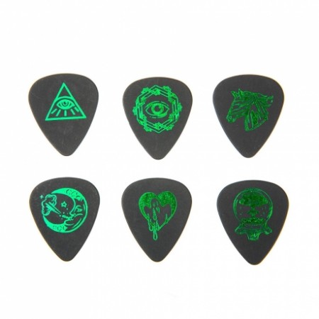 Jim Dunlop Tortex Standard Pitch Black-I Love Dust Green Kutu Pena - Thumbnail