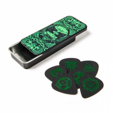 Jim Dunlop Tortex Standard Pitch Black-I Love Dust Green Kutu Pena - Thumbnail