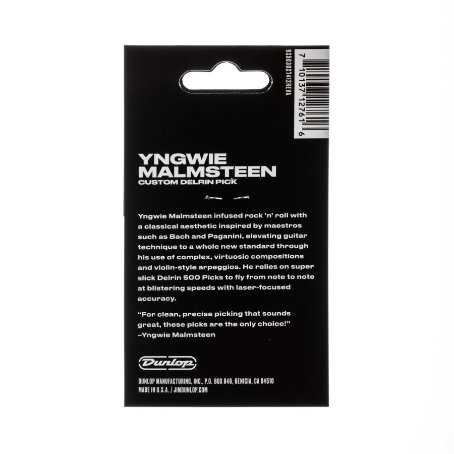 Jim Dunlop Yngwie Malmsteen (YJMP01WH) 6'lı Set Elektro Gitar Pena - 2
