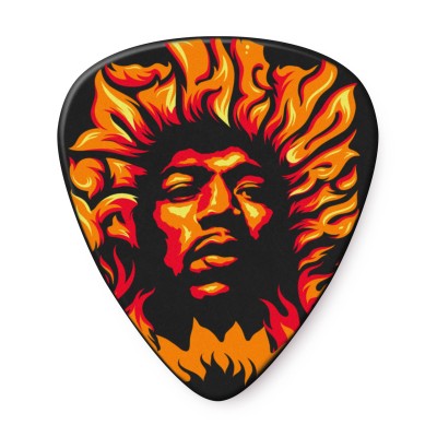 Jim Dunlop - Jımı Hendrıx™ '69 Psych Serıes Voodoo Fıre Gitar Pena Tek