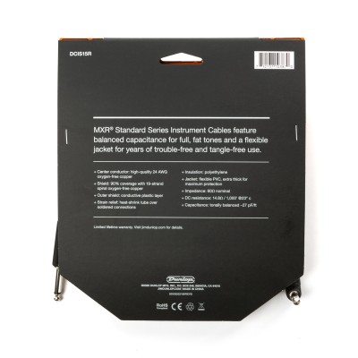 Jim Dunlop Dcis15R Mxr Instr Cable 15Ft Ra - Ea - 2