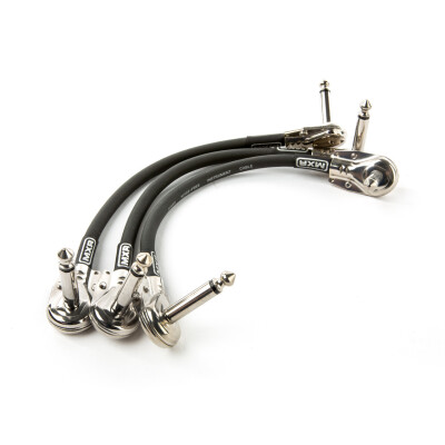 Jim Dunlop 3PDCP06 Cable Pitch 6 inç (15 cm) Pedal Bağlantı Kablosu 3'lü Paket - Jim Dunlop