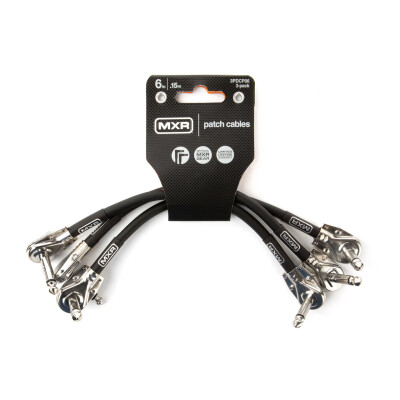 Jim Dunlop 3PDCP06 Cable Pitch 6 inç (15 cm) Pedal Bağlantı Kablosu 3'lü Paket - 4
