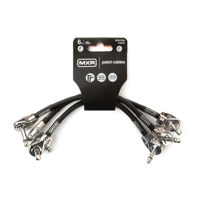 Jim Dunlop 3PDCP06 Cable Pitch 6 inç (15 cm) Pedal Bağlantı Kablosu 3'lü Paket - 4