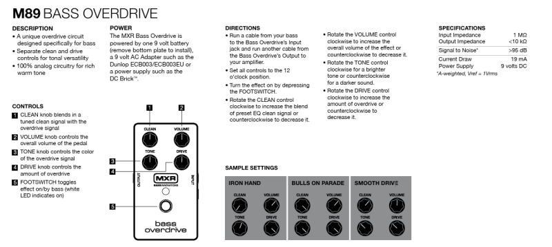 MXR M89 Bass Overdrive Pedalı - 3