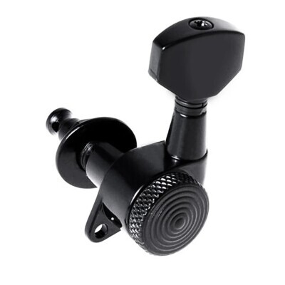 Jinho Kilitli Siyah Elektro Gitar Burgu Takımı 6 Sağ Dizilim - 5