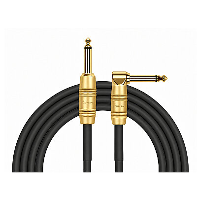 Kirlin 3 Metre Mono Plug Angel Bir Ucu L Bir Ucu Düz Çivi Enstrüman Kablosu - Kirlin