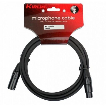 Kirlin - Kirlin 3 Metre Siyah XLR-XLR Mikrofon Kablosu
