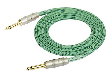 Kirlin IW-241PRG Örgü Kaplamalı Yeşil 3 Metre Enstrüman Kablosu - 3