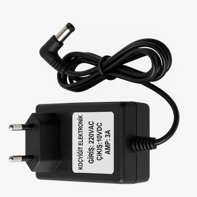 Black Star ID Core 10 V/ 3A Power Suppley Amfi Adaptörü/Yeni Versiyon Fiş Tipi - Koçyiğit