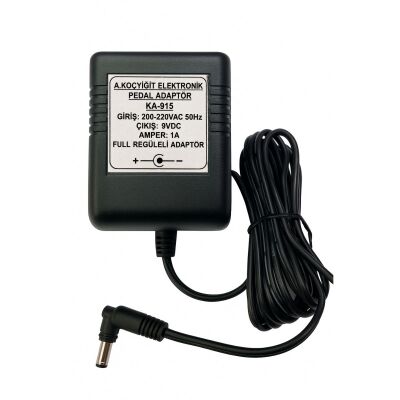 Koçyiğit 9V Dc Reguleli 1000mA-1200mA Pedal Adaptör(Dip gürültü yapmaz) - Koçyiğit