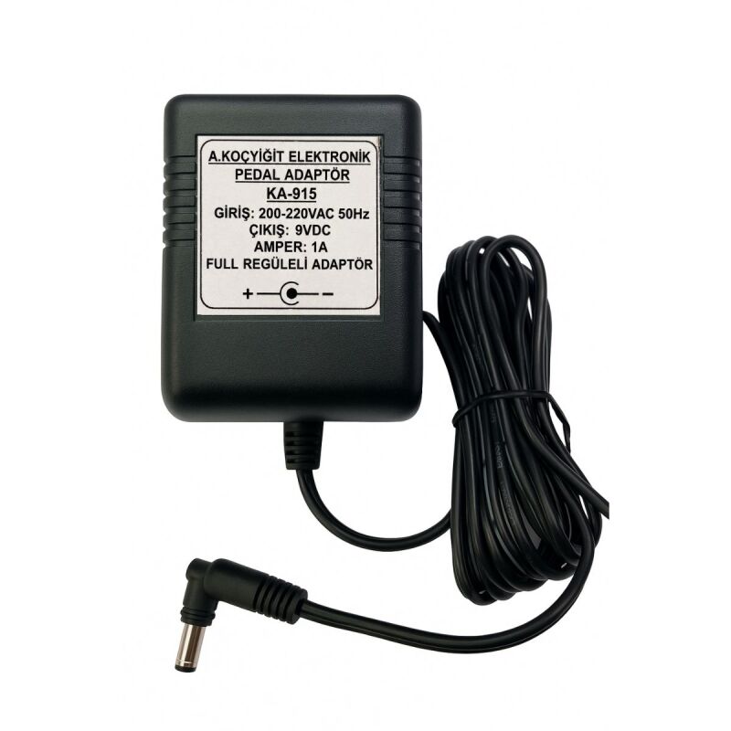Koçyiğit 9V Dc Reguleli 1000mA-1200mA Pedal Adaptör(Dip gürültü yapmaz) - 1