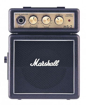 Marshall - Marshall MS-2 Pilli Mikro Elektro Gitar Amfi - Siyah