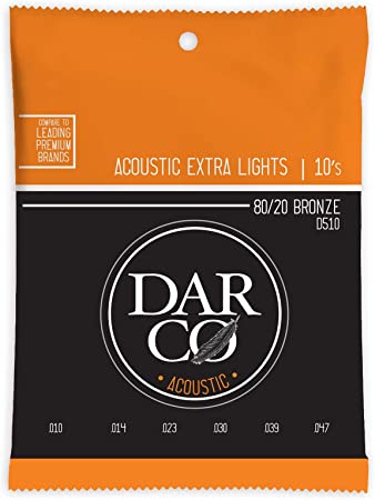 Darco D510 Extra Light Bronze 10-47 Akustik Gitar Tel Takımı - Thumbnail