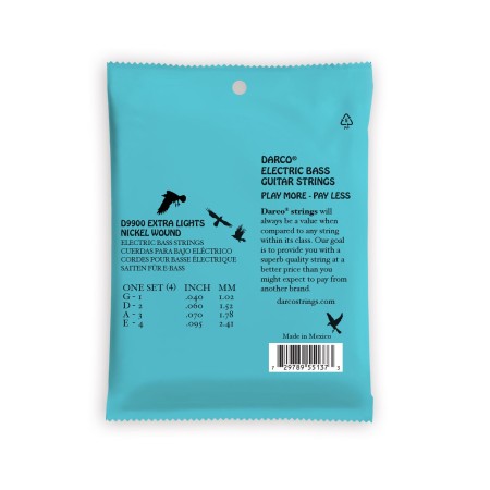 Darco D9900 Extra Light 40-95 4 Telli Bas Gitar Tel Takımı - 2