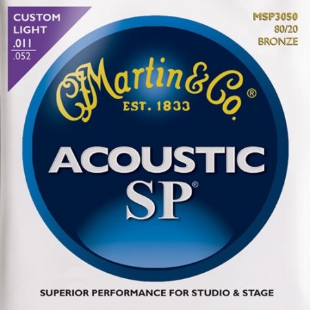 Martin - Martin Bronze MSP3050 Custom Light Akustik Gitar Teli