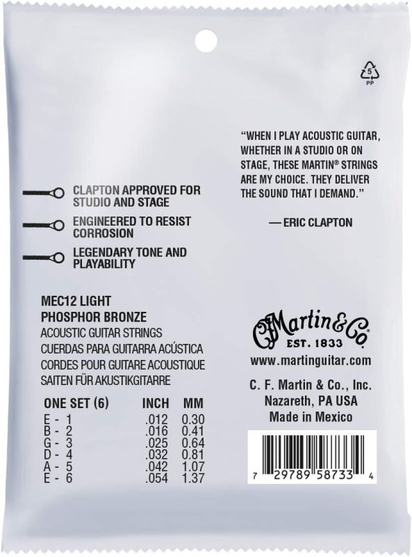 Martin & Co Eric Clapton's Choice (12-54) MEC12 Akustik Gitar Tel Takımı - 2