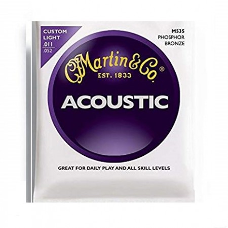 Martin - Martin & Co Martin Phosphor Bronze M535 11-52 - Akustik Gitar Teli