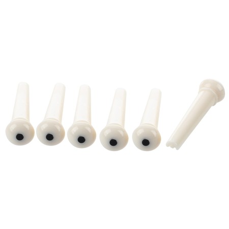 Maxtone MS021W Beyaz Akustik Gitar Pini (6’lı) - Maxtone