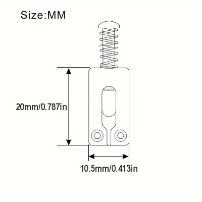 Elektrik Gitar 10.5mm Tremolo Alüminyum Köprü Strat Saddle Seti (Altın Renk) - 3
