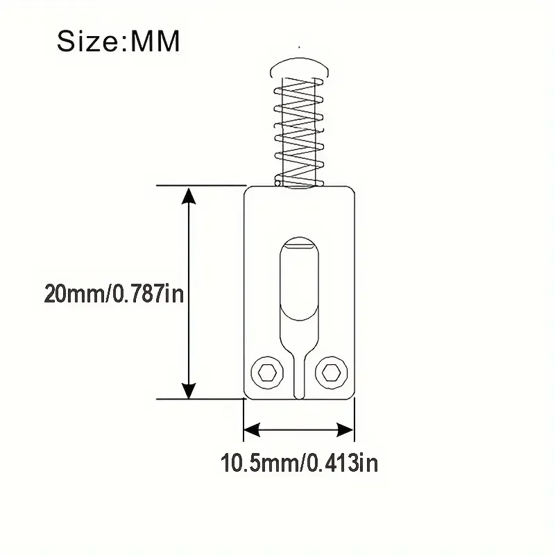 Elektrik Gitar 10.5mm Tremolo Alüminyum Köprü Strat Saddle Seti (Altın Renk) - 3