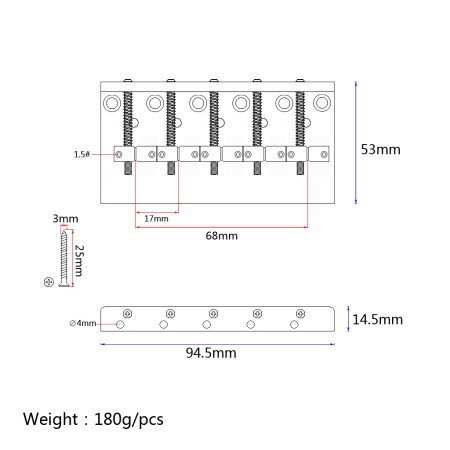 Mings BB035Cr 5 Telli Bas Gitar Köprü - 2