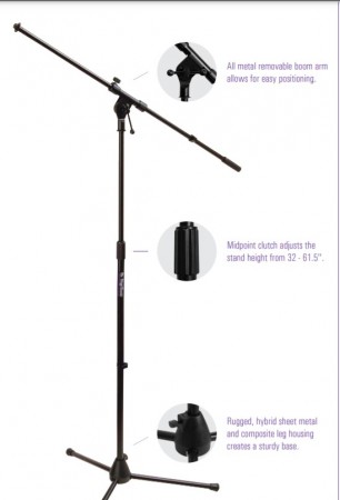 On Stage MS7701B Mikrofon Standı - Thumbnail