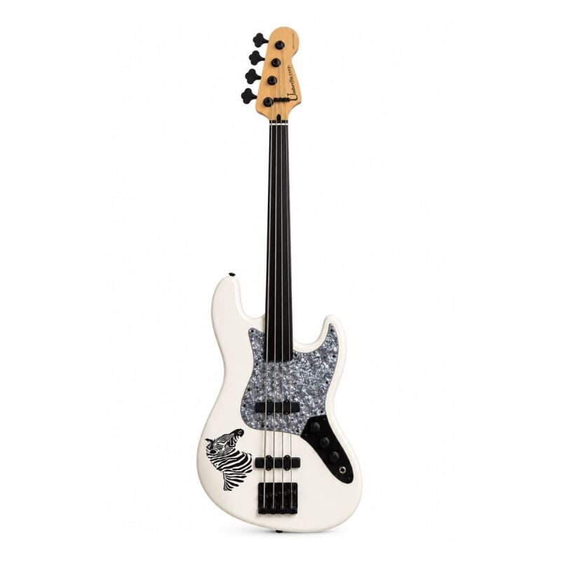 Özel Yapım Zebra 4 Telli Perdesiz Bas Gitar - 1