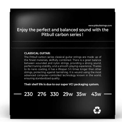 Pitbull Carbon Serisi CAR NT Klasik Gitar Tel Takımı - 2