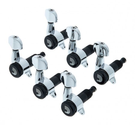 ELEKTRO GİTAR KULAĞI TEK SIRA MACHINEHEAD KROM 6 A - 1