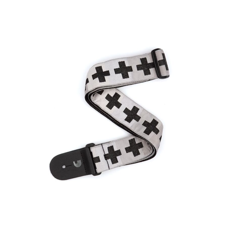 Gitar Askısı Dokuma Checkered Crosses - 1
