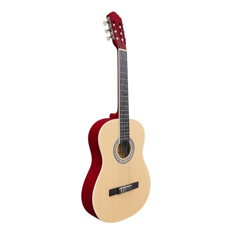 Sanchez Maun Gövde Ladin Kapak Klasik Gitar Kırmızı - 2