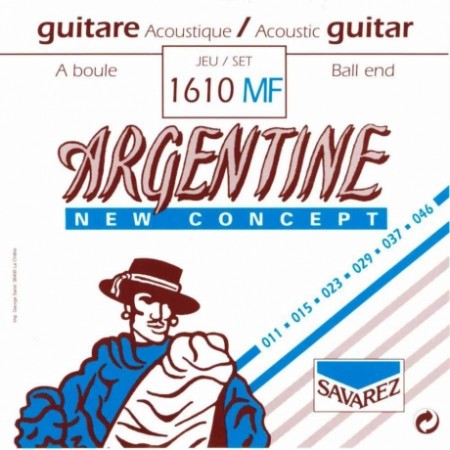 Savarez - Savarez 1610MF Argentine Gipsy Jazz Gitar Teli (11-46) Topuzlu