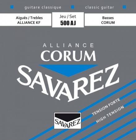 Savarez - Savarez 500AJ Alliance High Tension Corum Blue Klasik Gitar Teli