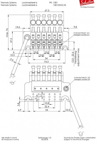 Schaller Lockmeister® 6 Vintage Copper FloydRose Köprü - Thumbnail