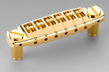 Schaller Signum Les Paul Stil Elektro Gitar Köprüsü (Gold) - Thumbnail