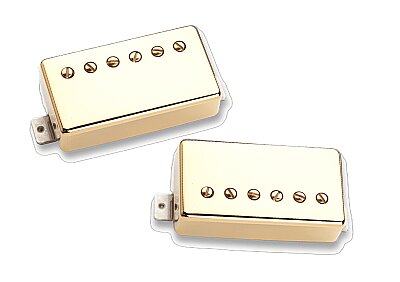 Seymour Duncan Hot Rodded Humbucker Set Humbucker Gitar Manyetik Seti (JB + ’59, Gold Cover) - Seymour Duncan